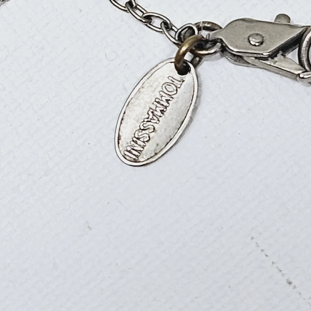 Tommassini Horseshoe gem stone necklace Bohemian cottagecore